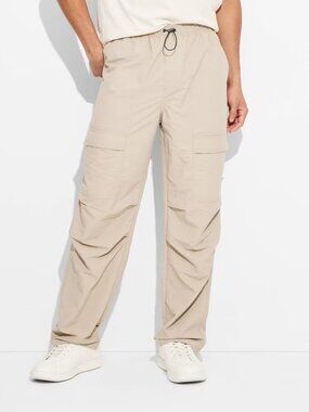 Original Use - Men's Regular Fit Ankle Length Cargo Pants - Origi Khaki Small